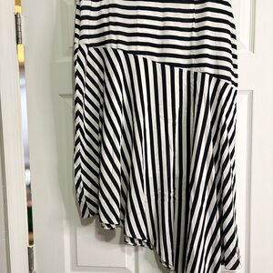 INC International Concepts Asymmetrical Black and White Skirt